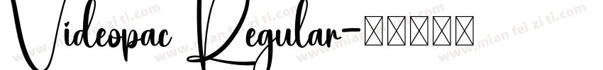 Videopac Regular字体转换
